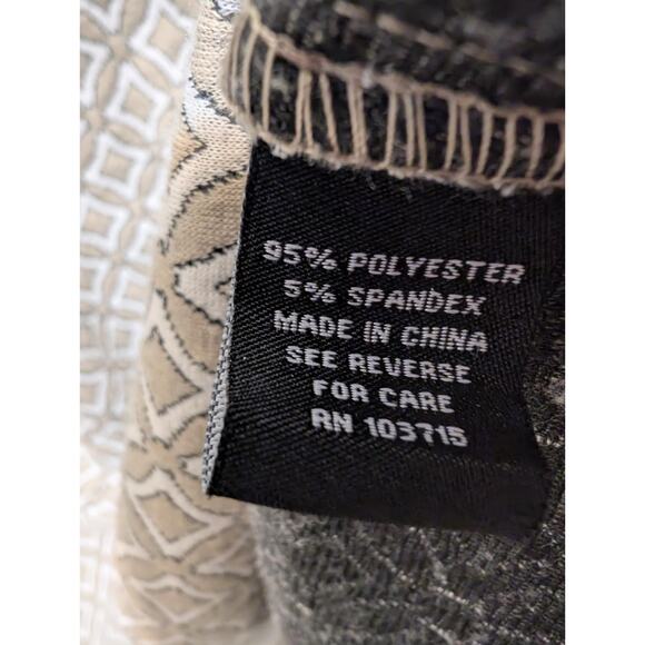 Sharagano Sleeveless Texture Blend Crew Neck Knee Length Dress Sz. 4 White Beige - Picture 8 of 8